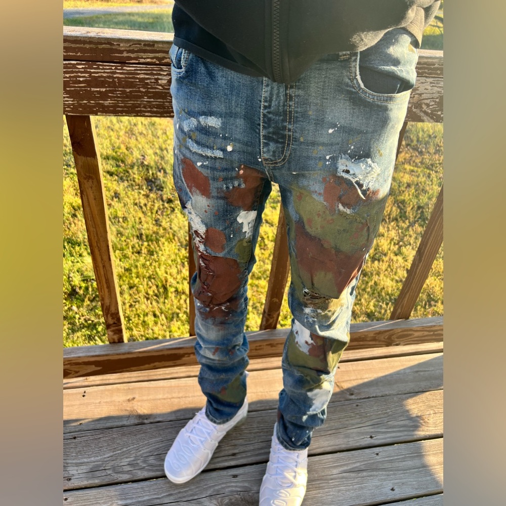 •Complete Destruction• Painted Denim by GRINDHOUSE